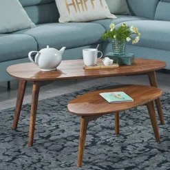 Lot de 2 tables basses DOI INTHANON