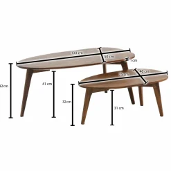 Lot de 2 tables basses DOI INTHANON