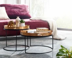 Lot de 2 tables basses YALA