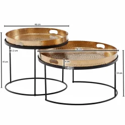 Lot de 2 tables basses YALA