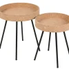 Lot de 2 tables d'appoint BARBENCON
