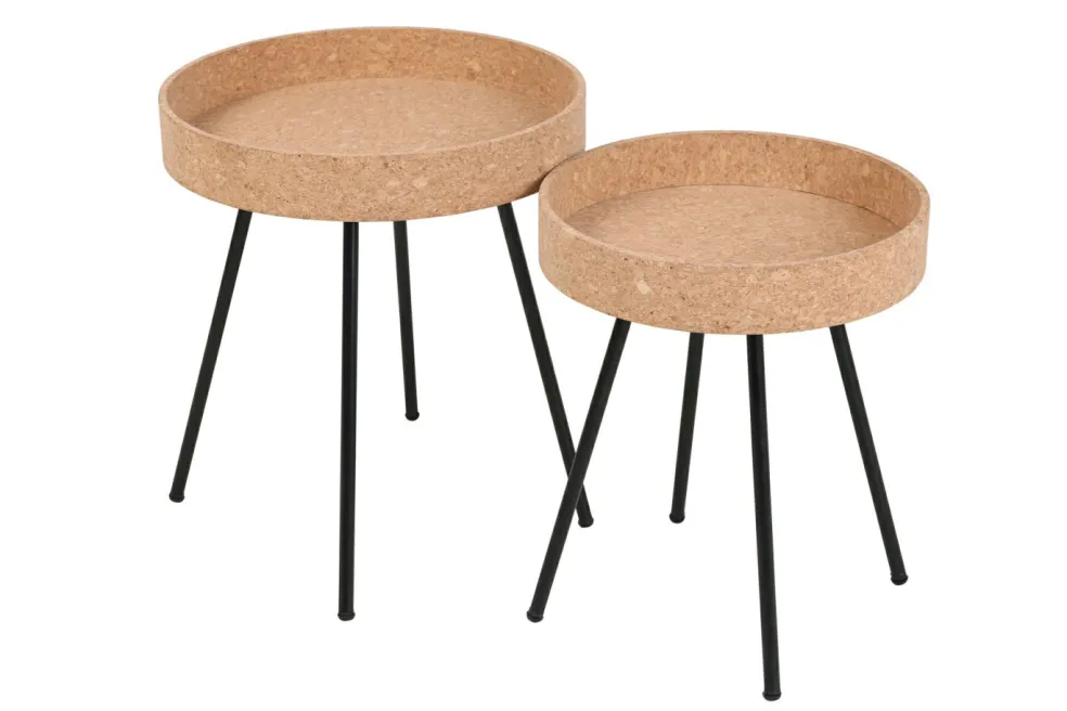 Lot de 2 tables d'appoint BARBENCON