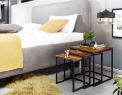 Lot de 3 tables d'appoint BURI RAM