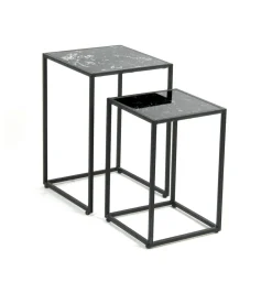 Lot de 2 tables d'appoint CALVIA