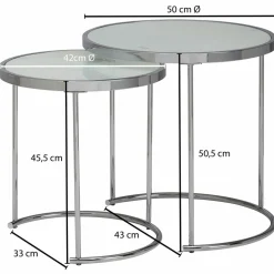 Lot de 2 tables d'appoint CHIANG RAI