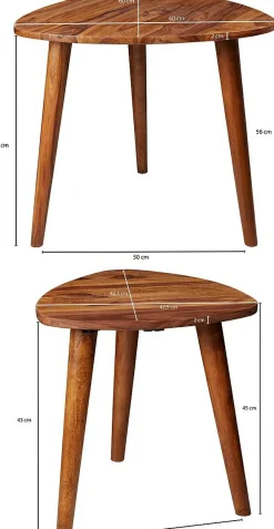 Lot de 2 tables d'appoint KO SAMUI