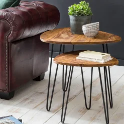 Lot de 2 tables d'appoint MAE HONG SON