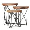 Lot de 3 tables d'appoint NATURE