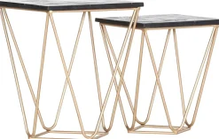 Lot de 2 tables d'appoint SCAN