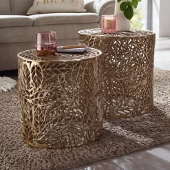 Lot de 2 tables d'appoint WARIN CHAMRAP