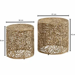 Lot de 2 tables d'appoint WARIN CHAMRAP