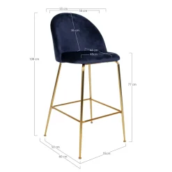 Lot de 2 tables de bar LAUSANNE