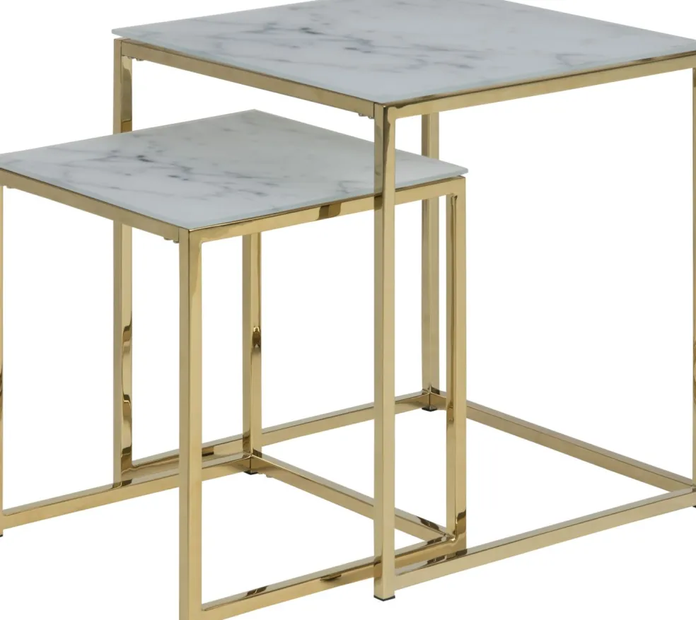 Lot de 2 tables gigognes ALISMA
