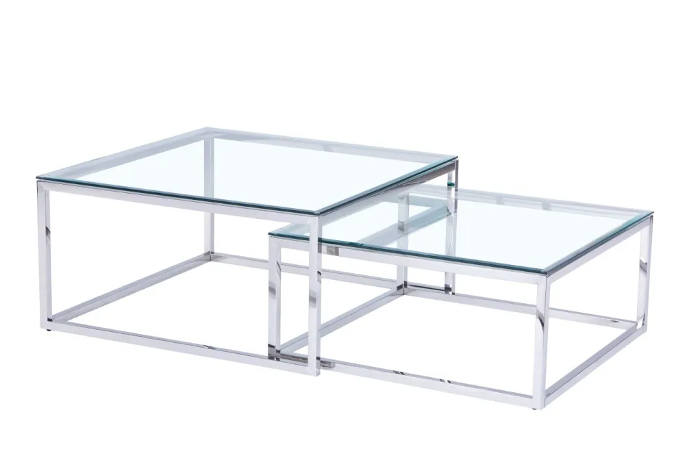 Lot de 2 tables gigognes C89A