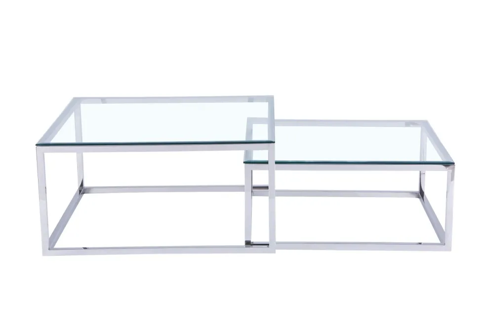 Lot de 2 tables gigognes C89A