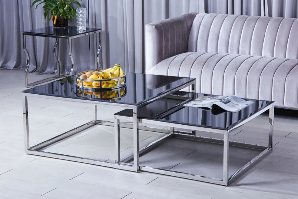 Lot de 2 tables gigognes C89S