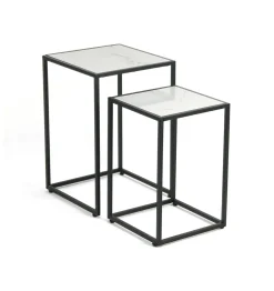 Lot de 2 tables gigognes CALVIA