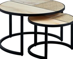 Lot de 2 tables gigognes LAMPANG