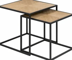 Lot de 2 tables gigognes ORTIZ