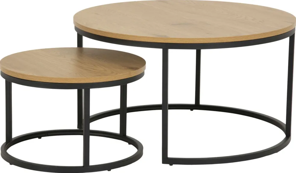 Lot de 2 tables gigognes SPIRO