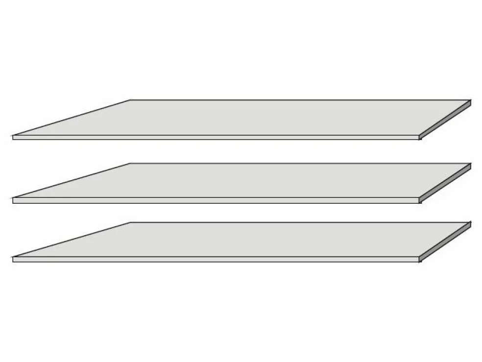 Lot de 3 tablettes amovibles WNND92 RONDINO