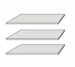 Lot de 3 tablettes amovibles DMRD12 RONDINO