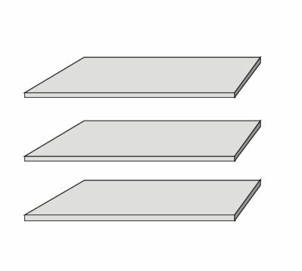 Lot de 3 tablettes amovibles DMRD12 RONDINO