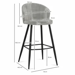 Lot de 2 tabourets de bar WOHNLING