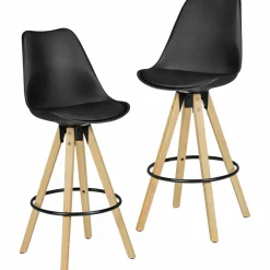 Lot de 2 tabourets de bar CHIANG MAI