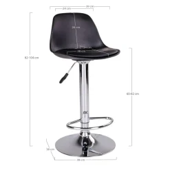 Lot de 2 tabourets de bar TRONDHEIM