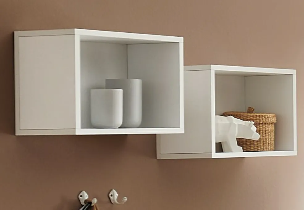 Lot de 2 étagères murales METZ