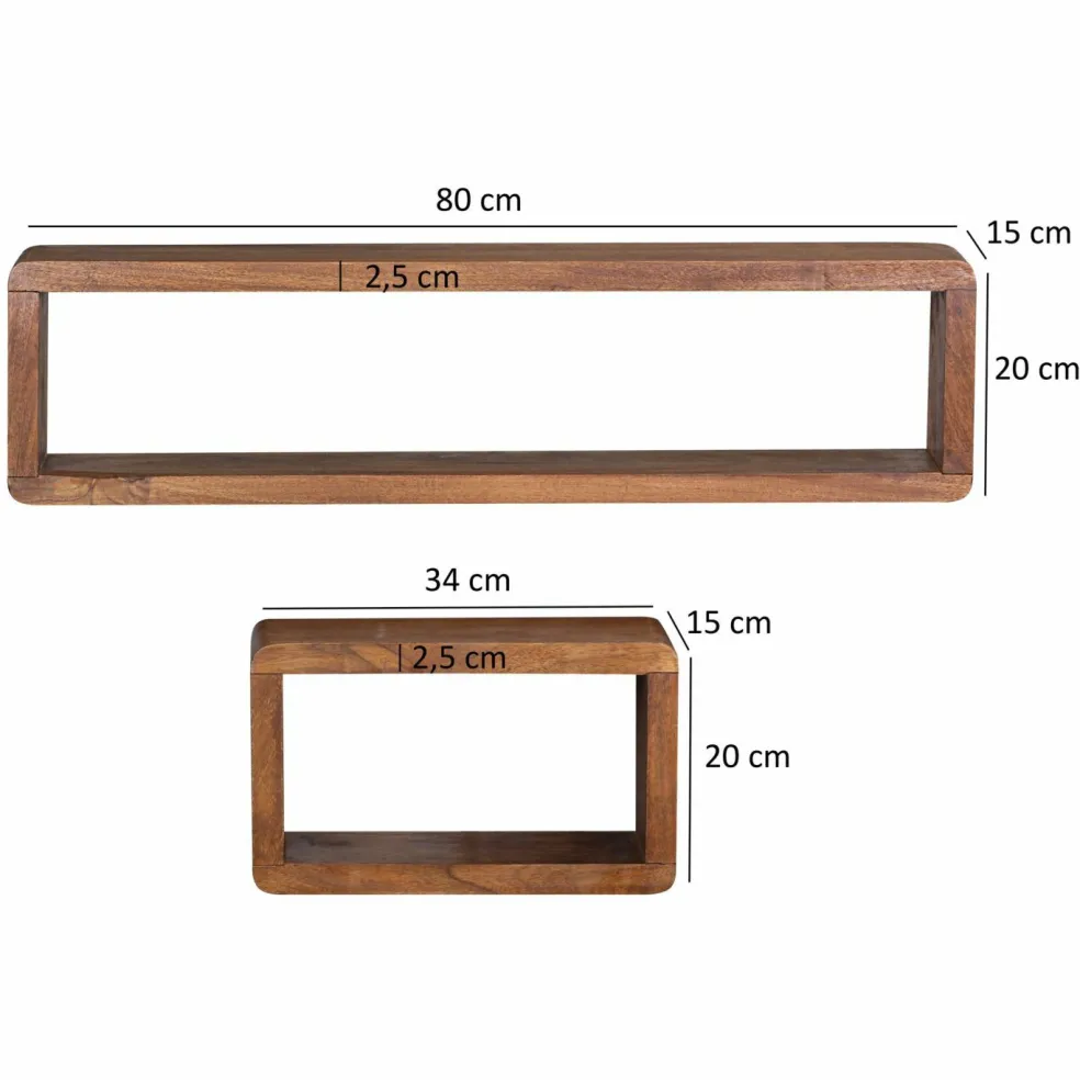 Lot de 3 étagères murales NEVADO DE TUCO