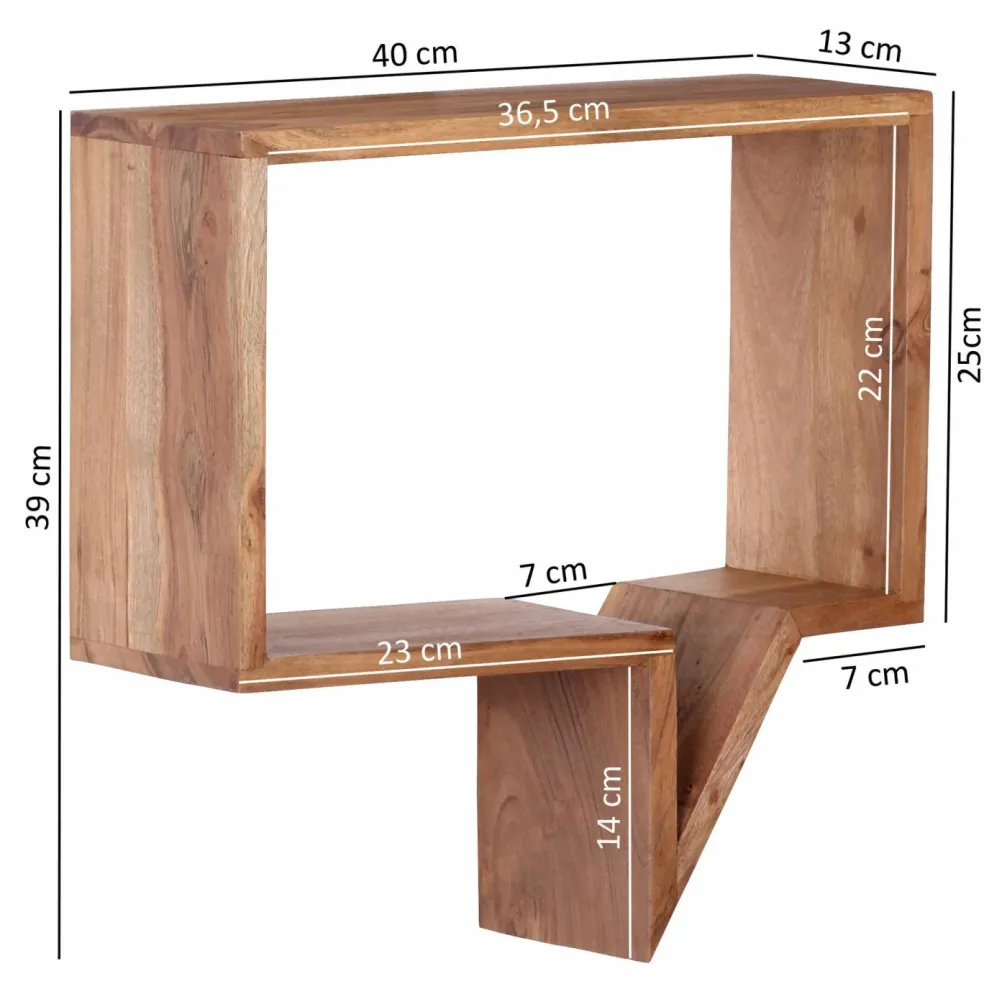 Lot de 2 étagères murales NEVADO COPA