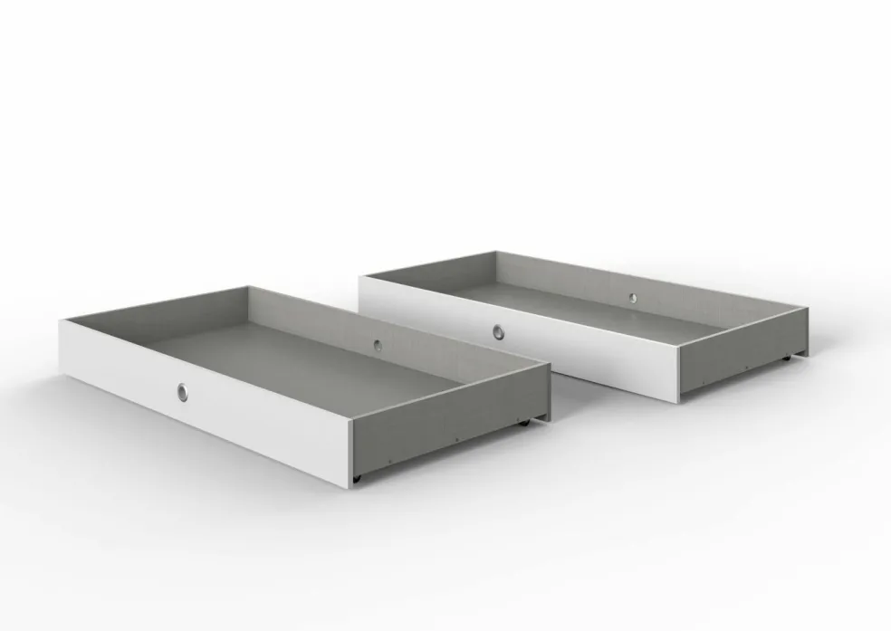 Lot de 2 tiroirs de lit VALENCIA