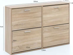 Meuble à chaussures à abattants TUMAN