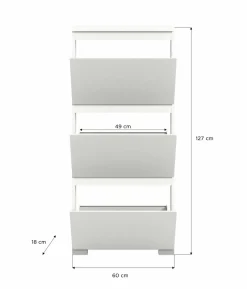 Meuble à chaussures à abattants HADERO