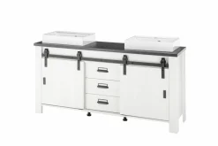 Meuble bas avec double vasque SHERWOOD