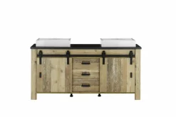 Meuble bas avec double vasque SHERWOOD