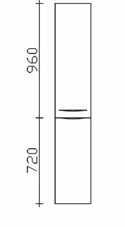 Meuble colonne SOLITAIRE 6025