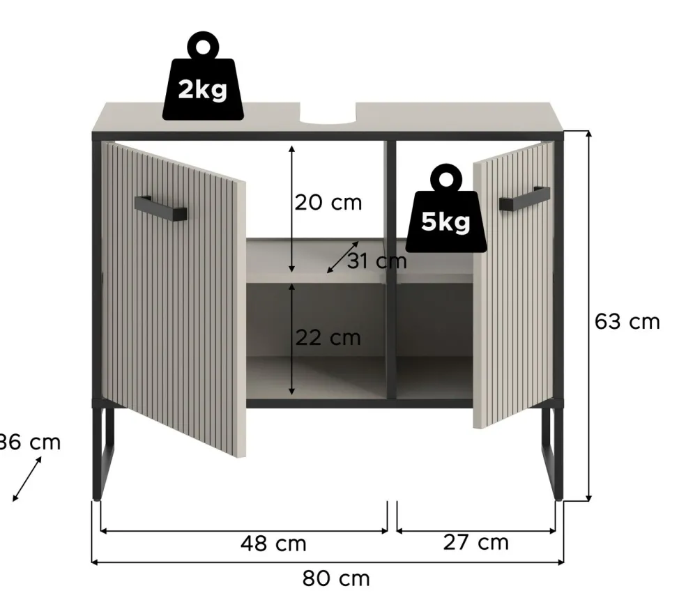 Meuble sous lavabo BAGNO