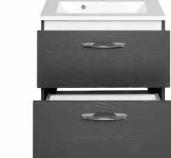 Meuble sous vasque 60 avec vasque en fonte minérale PORTOFINO