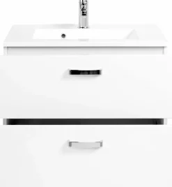 Meuble sous vasque 70 avec vasque en fonte minérale BOLOGNA