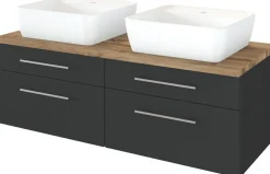 Meuble sous vasque 120 avec vasque à poser DAVOS