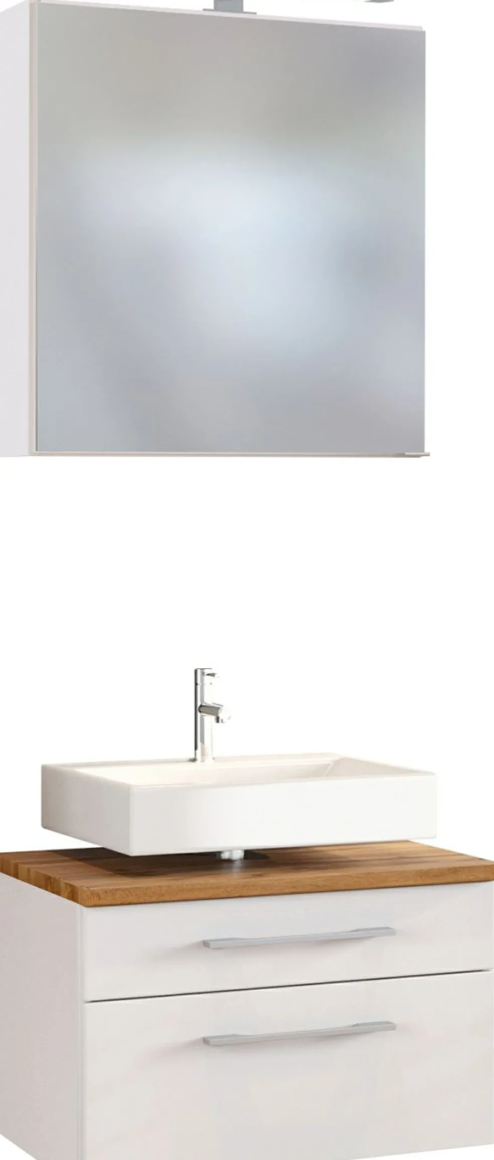 Meuble sous vasque 60 avec armoire de toilette DAVOS