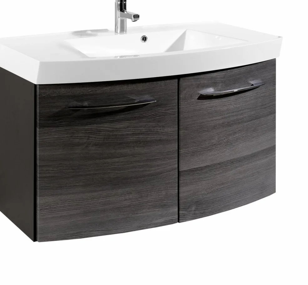 Meuble sous vasque 100 avec vasque en fonte minérale FLORIDA