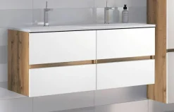 Meuble sous vasque avec double vasque LUCCA