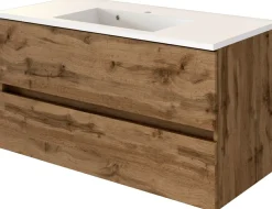 Meuble sous vasque avec plan vasque 100 BAABE