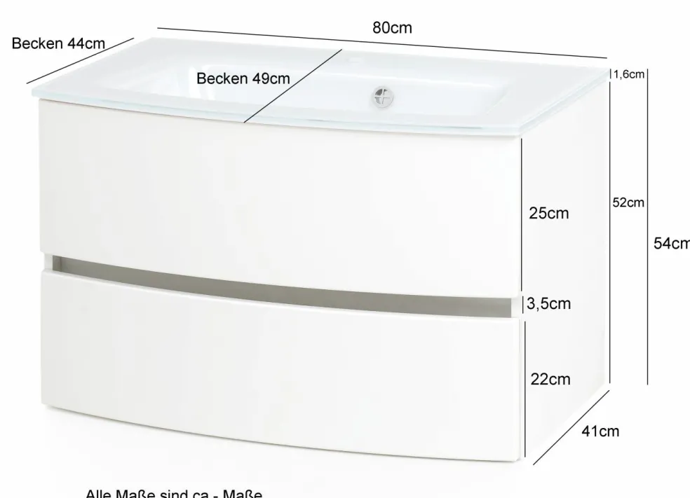 Meuble sous vasque avec vasque KOPENHAGEN