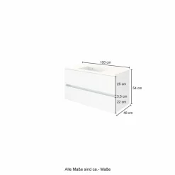 Meuble sous vasque avec vasque LUCCA