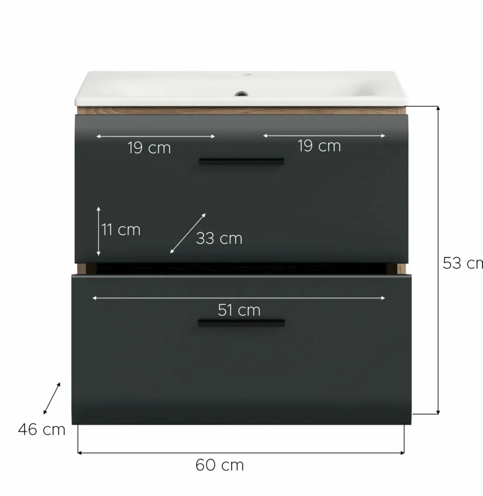 Meuble sous vasque avec vasque BONGA